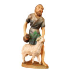 Shepherd with bottle - Karl Kuolt nativity Linden wood